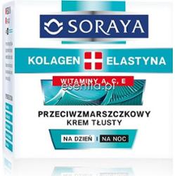Soraya  Kolagen+Elastyna Krem tłusty - przeciwzmarszczkowy 50 ml