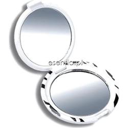 Donegal lusterka Okrągłe lusterko kompaktowe w paski zebry [4502]