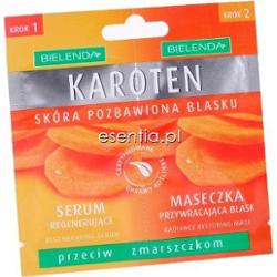 Bielenda Karoten Serum regenerujące + Maseczka przywracająca blask 2 x 5 ml