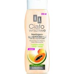 AA Cosmetics Ciało Wrażliwe Nawilżająco-witalizujący żel do mycia ciała Tropikalny koktajl mango i papaja 250 ml