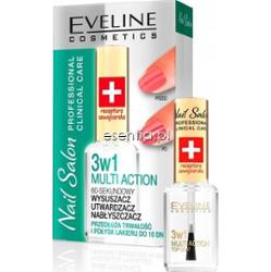 Eveline  Nail Salon 3w1 Multi Action Wysuszacz utwardzacz nabłyszczacz 12 ml