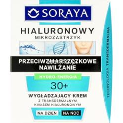 Soraya  Hialuronowy mikrozastrzyk Krem wygładzający Hydro-Energia 30+ 50 ml