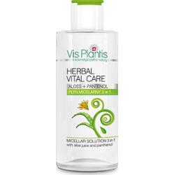Vis Plantis  Herbal Vital Care Płyn micelarny 3w1 z sokiem z aloesu i pantenolem 