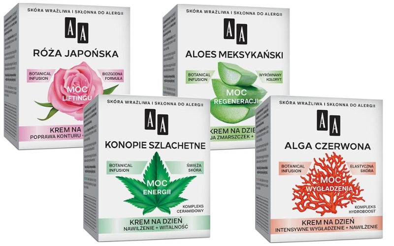AA Cosmetics Moc Roślin nowe kremy do twarzy