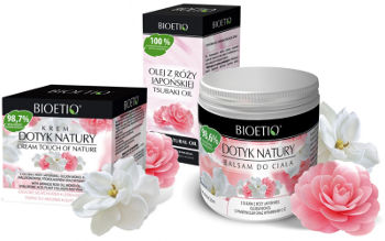 Bioetiq Dotyk Natury kosmetyki z olejem z róży japońskiej