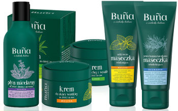 Buña ziołowe maseczki, kremy i płyny micelarne