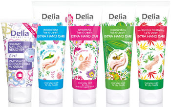 Delia Extra Hand Care - kremy do rąk i zmywacz w kremie