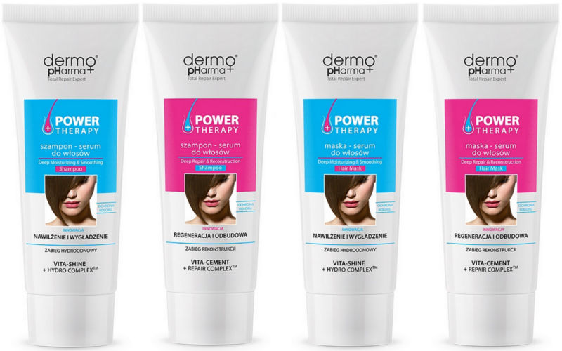 Dermopharma Power Therapy nowe szampony i odżywki do włosów