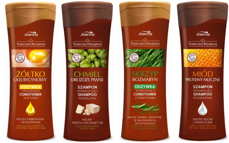 Joanna Tradycyjna Receptura kosmetyki do włosów
