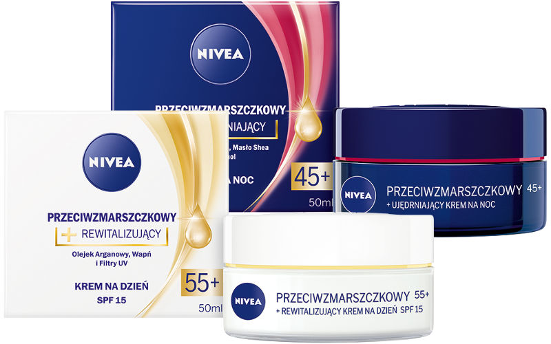 Nivea kremy przeciwzmarszczkowe do twarzy z olejkami