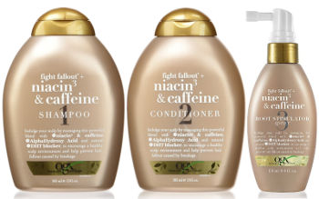 OGX Kosmetyki z niacyną i kofeiną do włosów wypadających