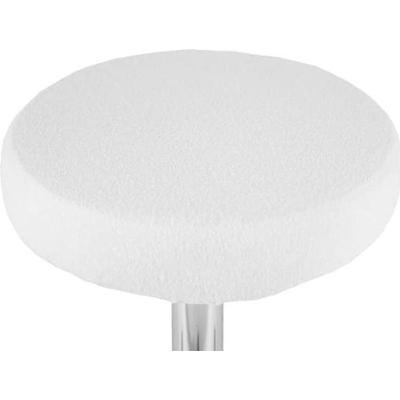Pokrowiec na taboret frotte biały 30-40cm