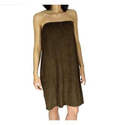 Tunika peleryna kosmetyczna frotte czekoladowy