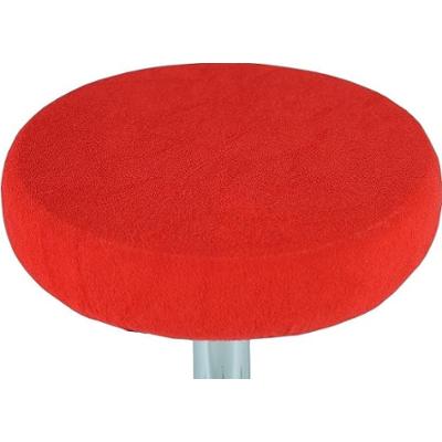 Pokrowiec na taboret frotte czerwony 30-40cm