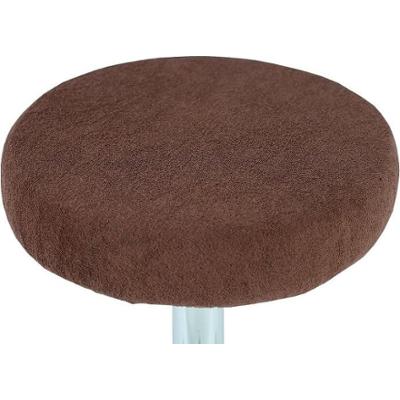 Pokrowiec na taboret frotte czekoladowy 30-40cm