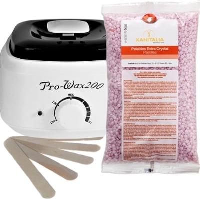 Zestaw podgrzewacz + wosk dropsy jaśmin + szpatuły