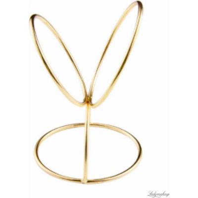 Many Beauty - Złoty stojak na gąbkę do makijażu - Dwa koła