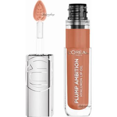 L'Oréal - Plump Ambition Hyaluron Lip Oil - Hialuronowy olejek do ust - 5 ml  - 641 Latte Glace