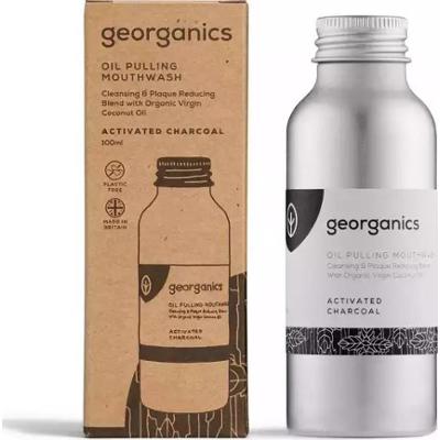 Olej do płukania ust, naturalny skład, do codziennej pielęgnacji, z aktywnym węglem, 100 ml