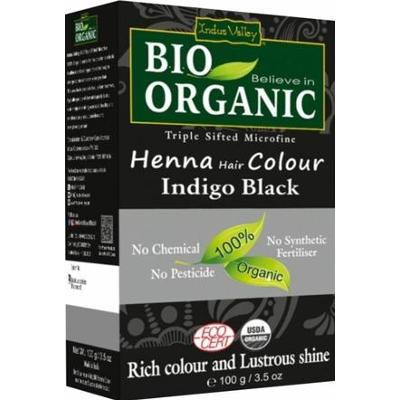 Farba do włosów na bazie henny, CZERŃ, 100 g