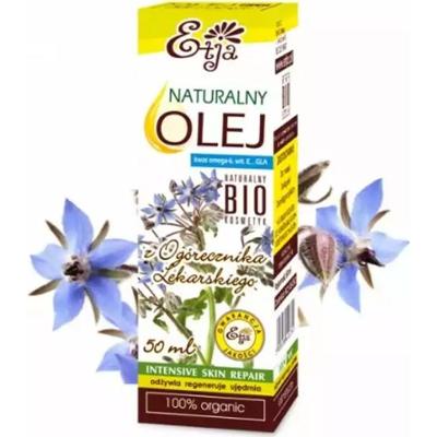 Naturalny BIO olej z ogórecznika lekarskiego (kwas omega6, witamina E., GLA), 50 ml