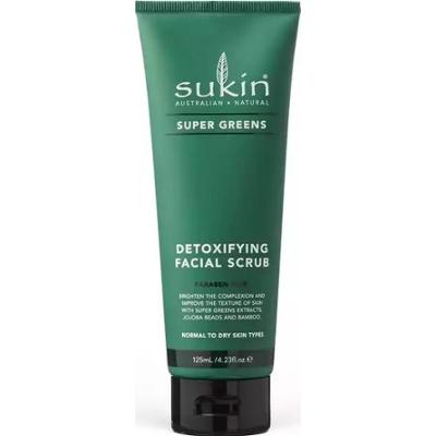 SUPER GREENS, Detoksykujący scrub do twarzy, 125 ml