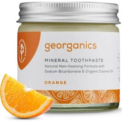 Mineralna pasta do zębów w słoiku, naturalny skład, do codziennej pielęgnacji, smak pomarańczowy, 60 ml