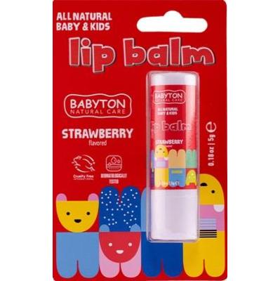 Balsam do ust truskawkowy, bezpieczny od narodzin, 5g