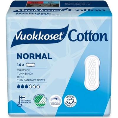 Podpaski bez skrzydełek COTTON NORMAL, 14 sztuk