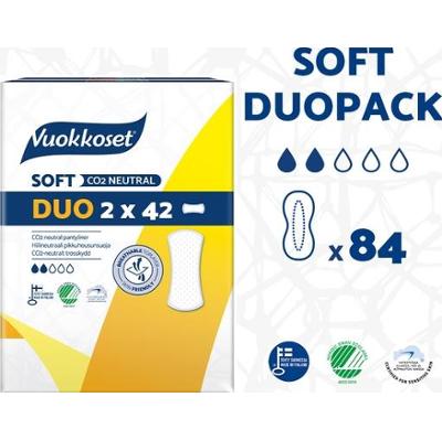 Wkładki higieniczne WHITE SOFT DUOPACK, 2x42 sztuki
