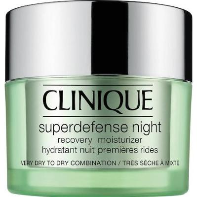 Clinique - Superdefense Night Recovery Moisturizer - Krem Na Noc - Suchá Až Smíšená Pleť - 50 ml - Dla Kobiet