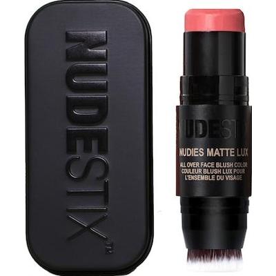Nudestix - Nudies All Over Face Matte Lux — Róż W Sztyfcie - Nudies Matte Lux Blush - Rosy Posy - Dla Kobiet