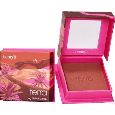 Benefit Cosmetics - Terra - Róż Do Policzków W Odcieniu Złotoczerwonej Cegły - Box O' Powder Terra Full Size - Dla Kobiet
