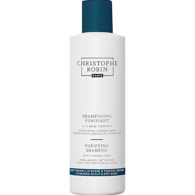 Christophe Robin - Szampon Oczyszczający Z Błotem Termalnym - Szampon Detoksykujący - Purifying Mud Shampoo 250ml - Dla Kobiet