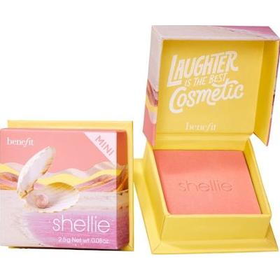 Benefit Cosmetics - Mini Shellie - Mini Róż Do Policzków W Ciepłym Odcieniu Różowej Muszli - Box O' Powder Shellie Mini - Dla Kobiet