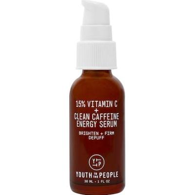 Youth To The People - 15% Vitamin C+ Clean Caffeine Energy Serum – Serum Energetyzujące Z Kofeiną - Yerba Mate Vitamin C+ Energy Serum 30ml - Dla Kobi
