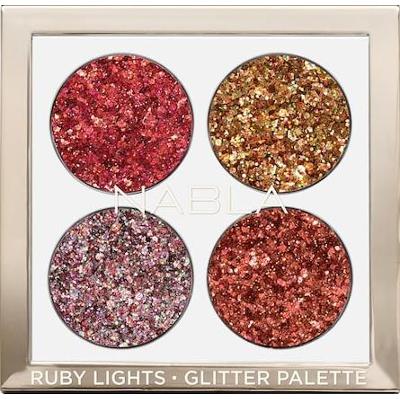 Nabla - Ruby Lights glitter Palette- Paleta Cieni Do Powiek - Eyeshadow Palette Ruby Lights glitter - Dla Kobiet