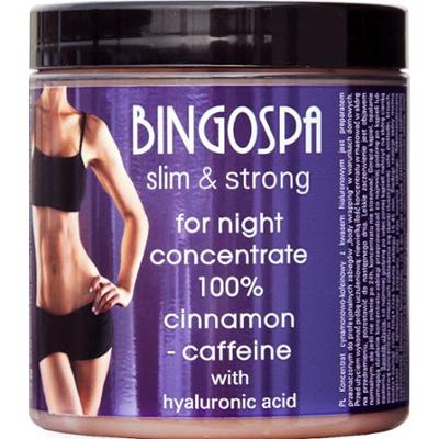 CELLULIT STOP Koncentrat na noc cynamonowo-kofeinowy z kwasem hialuronowym BINGOSPA slim & strong