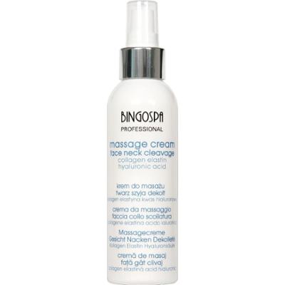 Krem twarz szyja dekolt z kolagenem, elastyną i kwasem hialuronowym BINGOSPA Professional