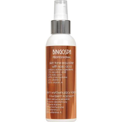 Krem wyrównujący koloryt z kwasem kojowym, askorbinowym i witaminami A E 135 g BINGOSPA Professional