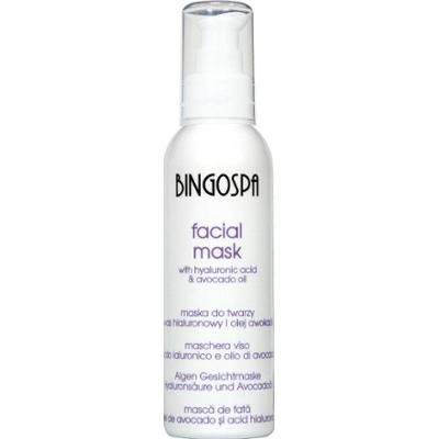 Maska do twarzy z kwasem hialuronowym i olejem awokado BINGOSPA