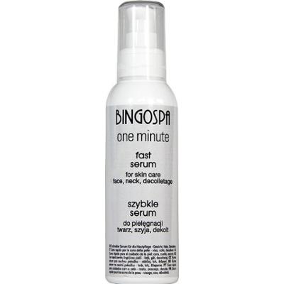 Szybkie serum twarz szyja dekolt 135 gram BINGOSPA one minute