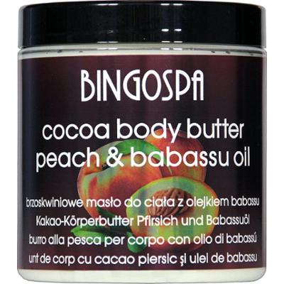 PRZYSPIESZA OPALANIE Cocoa Body Butter Peach with Babassu Oil BINGOSPA