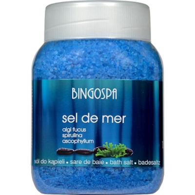 Sel de Mer Morska z algami Fucus, Spirulina i Ascophyllum 1350 g BINGOSPA