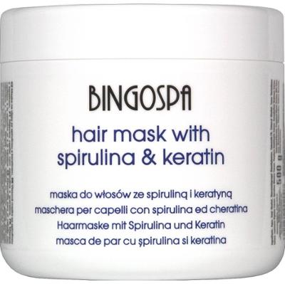 Maska do włosów ze spiruliną i keratyną BINGOSPA
