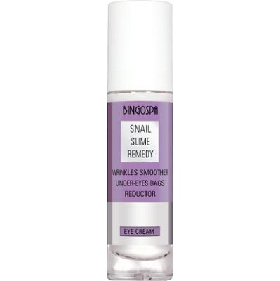 Redukcja worków pod oczami Wygładzanie zmarszczek wokół oczu krem do okolic oczu ze śluzem ślimaka BINGOSPA