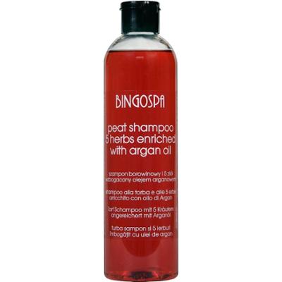 Szampon borowinowy i 5 ziół wzbogacony olejem arganowym BINGOSPA