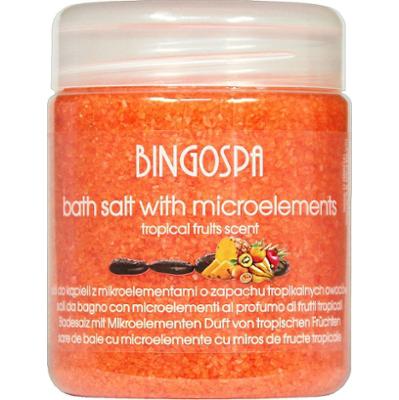 Sól do kąpieli z mikroelementami o zapachu owoców tropikalnych BINGOSPA