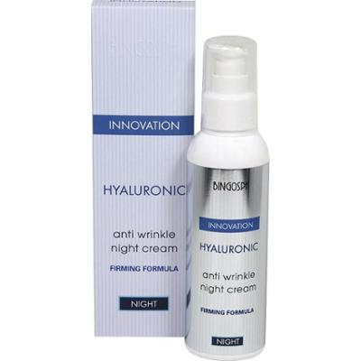 Hialuronowy krem na noc przeciwzmarszczkowy z formułą ujędrniającą 135 g BINGOSPA