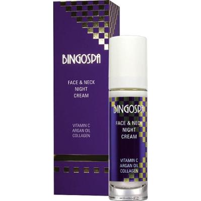 Krem do twarzy i szyi na noc z witaminą C, olejem arganowym i kolagenem